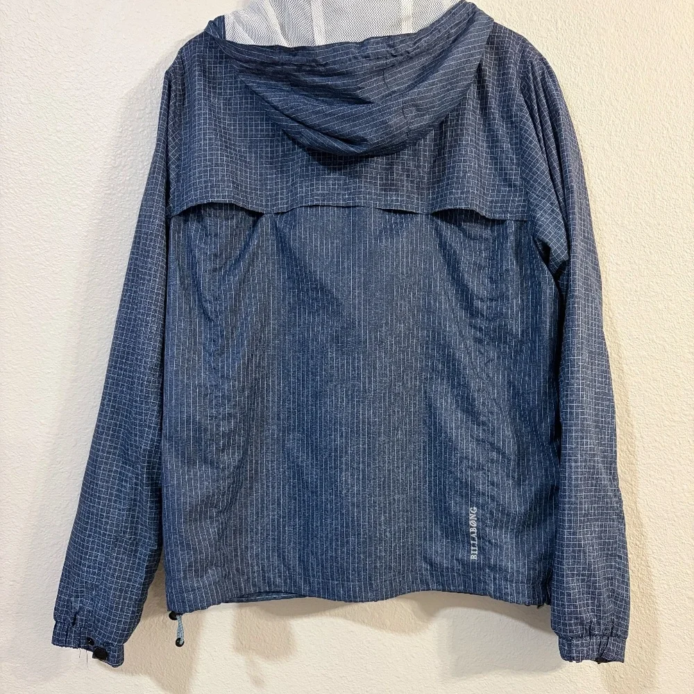 Billabong Windbreaker Jacket Blue Zip Up Hooded Lightweight Size Small - Picture 6 of 9